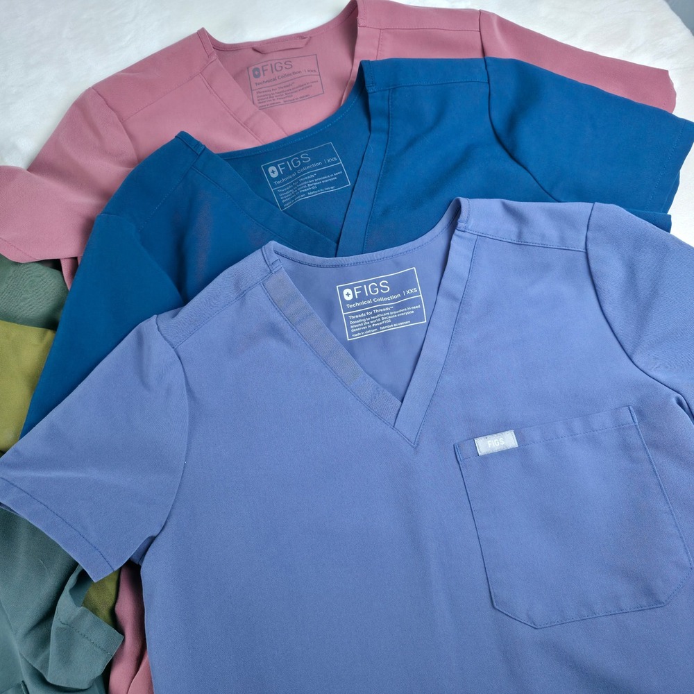 FIGS Scrub Lot Womens XXS Top/ XS Bottoms Mixed Colors Casma Zamora Jogger - Picture 3 of 16